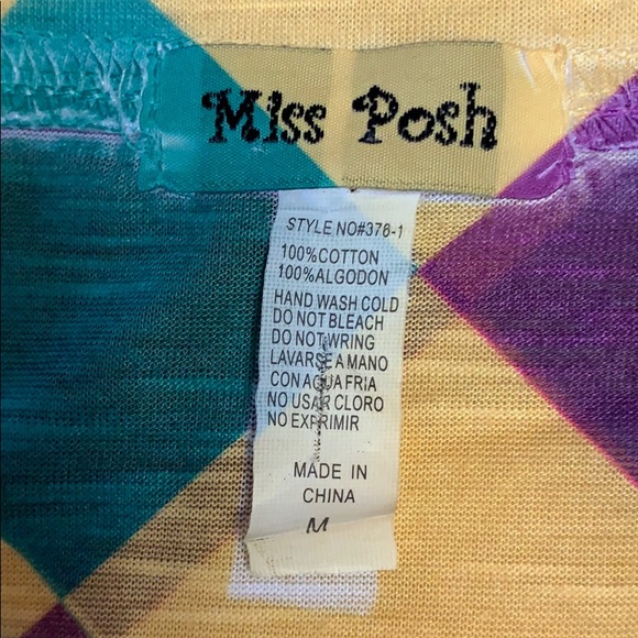 Raw Dyed Diamond Jester Print Tee Shirt - Picture 8 of 8